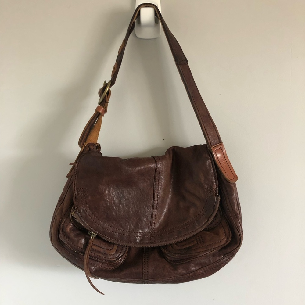Lucky Brand Brown Leather Shoulder Bag